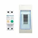 amiciSmart WiFi MCB, Circuit Breaker & Energy Meter with Over Voltage/Load Protection, with Weather-Proof Mount and SmartLife App Compatible (63A with RS485 Port)