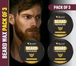 KURAIY Natural Amazing Earth Beard & Mustache Holding Wax Gel for Men - Certified Organic, Strong Hold, Styling, Argan Oil, Chemical Free, 100% Vegan & Cruelty Free - 50gm Hair Wax (100 g)