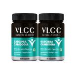 VLCC Natural Science Garcinia Cambogia - 100% Ayurvedic Weight Loss supplement with 65% HCA - 60 Capsules (Pack of 2)