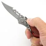 U-MAX Folding Push Button Lock Knife For Hiking, Camping, Travelling Pocket Knife Small