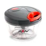 AXN Multipurpose Manual Vegetable Food Master Chopper Round Grey, 450ml