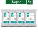 Trinetra Sugar 4 kg (1Kg X 4 Pack)