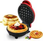 ZADLAXAR Mini Waffles Maker Machine For Home, 3 in 1 Electric Waffle Iron with Non Stick, Dual Side Plate, Pancake Maker - For Individual Belgian Waffles - 4 Inch- 350 Watts (Multi)
