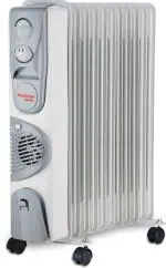 Hindware Salome 11 Fin upto 2900 Wattage Ofr Oil Filled Room Heater, Grey White
