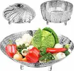 MOLTERA Stainless Steel Vegetable Steamer Basket/Insert for Pots, Pans, Crock Pots