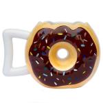 BonZeaL 3D Ceramic Brown Donut Mug Tea Coffee Cup 300 ml
