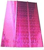 Sejas Collections Gift Wrapping Plastic Sheets, Gift Wrapper Metallic Gift Wrapper Elevate Decor with Radiant Elegance and Sparkle (Pack of 25, Pink)
