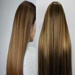 Shivarth Women's 5 Clip 18 Inch Natural Brown Straight Hair Extension Pack of 1