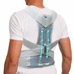 Slovic Posture Corrector for Men & Women | Back Support Belt for Back Pain Relief | Fully Adjustable Back Straightener | Medical Grade Soft & Breathable Fabric | Two Fibre Glass Spine Supports | Medium