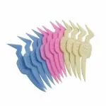 BUSA Plastic Toothpick 144pcs Plastic Poke Head Interdental Cleaner Dental Pick Environmental Protection Toothpick - Multicolor (Tooth Picks Pro)