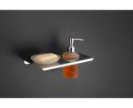KROWNED SOAP DISH WITH LIQUID DISPENSER