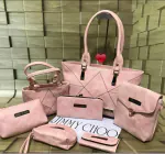 i-bag Light Pink 7 pcs combo5 women handbags, Ladies Designer Handbags for girls