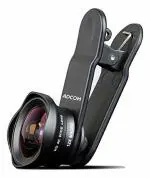 Adcom AD-16MM Professional HD Wide Angle + Macro Mobile Phone Camera Lens - Compatible with All iPhone & Android Smartphones (Black)