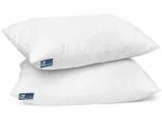 THE WOOD WHITE Microfiber Soft Pillow Set of 2. 18 x 28 Inches Or 46 x 71 cm Fiber Pillows for Sleeping White.