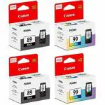 Canon Combo Pg 89 Twin and Cl 99 Twin Ink Cartridge [Set of 4] Compatible with Pixma E560 Printer