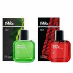 Wild Stone Forest Spice and Red Long Lasting Perfume for Men, Pack of 2 (30ml each)
