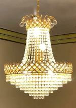 SHRI MAHAL ANTIQUES Round Incandescent Chandelier for Living Room Bed Room Hall etc.