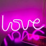 SHANAYA LED Plastic Light Neon Love Sign