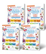 Oswaal One For All Workbook Class 1 English, Math, Science & General Knowledge (Set of 4 Books) (For Latest Exam)