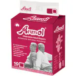 ANMOL Adult Diaper Tape Style XL l 46-62 inches l 10 Count (For Men and Women) With Wetness Indicator