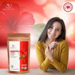 BEAUTYFYN Hibiscus Flower Premium 100% Pure and Natural Organic Powder for Face Skin Brightening, Hair care & Growth, Anti-Oxidant Agent Incomplete