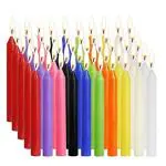 MAHASU Color Smokeless Diwali Navratri Birthday Christmas Halloween Party Multicolor Candles for Living Room Celebration Ceremony Pack of 50