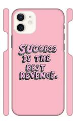 YAPZONE Success is The Best Revenge |Designer Printed Hard Back Cover for Apple iPhone 12 Premium & Attractive Case for Your Smartphone