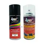 APARSPRAY Automotive Spray Paint Pearl Igneous Black (RC Colour Name)+ GC, Compatible for Honda Bike -225 ml (Pack of 2-Pcs)