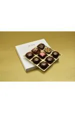 Jus' Trufs Luxury Assortment of Chocolate Truffles (110g, Box of 9)