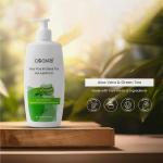 GOCARE Aloevera and Green Tea Shampoo For Hydration and Soothing Scalp - For Dry, Weak, Dull Hair | Sulphate & Paraben Free | No Harsh Chemicals | 400ML