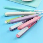 Appslite Mini Hair Straightener with Ceramic Coated Plates & Quick Heat-Up, Color May Vary, (Made In India)