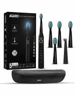AGARO Cosmic Plus Sonic Electric Rechargeable Toothbrush Black