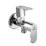 Rocio City 2 way 2 in 1 Angle Valve Stop Cock Bathroom Kitchen Tap for Health Faucet Hand Shower Jet Spray