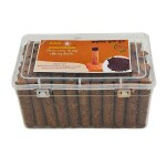 GAVO HARSHIDDHI Desi Cow Dung Dhoop Batti (2. 5 inc 60 Piece) Made by Ghee Guggal Loban Chandan Jatamansi Gulab Bhimseni Kapur