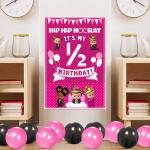 Zyozique Boss Baby Girl Theme Half Birthday Sign Half Birthday Door Board - Birthday Party Supplies