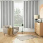 Wakefit Blackout Solid Door Curtains - 7 feet, Agaya - Grey, Set of 2