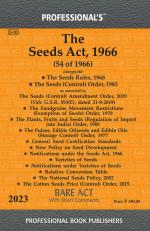 Seeds Act 1966 Alongwith Seeds Rules 1968 Seeds (Control) Order 1983_Professional Book Publishers