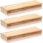 SHELFKING Non Magnetic Wooden Premium Non Magnetic Wooden White Board Duster | Black Board Wooden Duster Whiteboard Eraser for Erasing White Board Marker or Chalk Board Writing Erasing Wooden Duster - (Pack of 03) Dusters (Set of: 3, Multicolor)