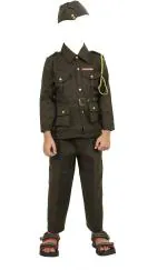 FANCY DRESSESWALE Subhash Chandra Bose Dress Costume for Kids For Fancy Dress Compitition Kids Costume Wear (3 - 4 Years)