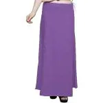 HARI OM TEXTILES Light Purple Pure Cotton Petticoat (Free)
