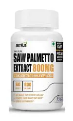 NUTRIJA Saw Palmetto Extract 800MG - 120 capsules (80% Fatty acid) - DHT Blocker | Supports Hair Growth & Healthy Prostate (120 capsules)