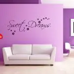 Decor Villa Wall Sticker ( Sweet dreams Wall ,Surface Covering Area 60 x 23 Inch)
