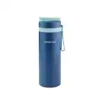 Pinnacle Blue Stainless Steel, Plastic Pixel Thermosteel Bottle For Kids