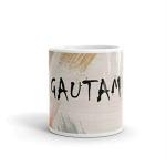 Rish Gautam Texture Name Theme Printed Multicolor Ceramic Coffee Mug, 350 Ml