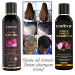 Eneeva Onion Hair Oil and Onion Hair Shampoo for Hair Growth Oil | Onion oil and shampoo Combo (100oil+100ml )