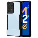 Fashionury Shockproof Crystal Clear Back Cover Case for Samsung Galaxy M32 5G / 360 Degree Protection | Protective Design | Transparent Back Cover Case for Samsung Galaxy M32 5G - (Black) Bumper