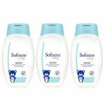 Softsens Baby TEAR FREE Baby Wash with natural milk cream & Shea butter (200ml x Pack of 3)