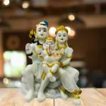 Awesome Craft Lord Shiv Maa Parvati Ganesh Murti Shiv Parivar Marble Murti For Home Decor, Temple, Gifting Purpose,
