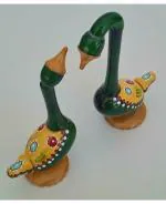 Sagun Handicrafts Andhra Etikoppaka Wooden Hand Made Home Decore Birds