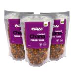 Chaskaah Punjabi Tadka Chana 600g (200gx3) by JK | Bhuna Chana | Roasted Masala Chickpeas | Roasted Chana | NO MSG | Vegan | Not Fried
